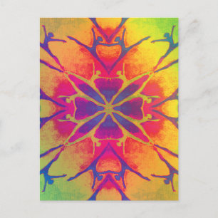 Dancer (Rainbow - Psychedelic2) Postcard