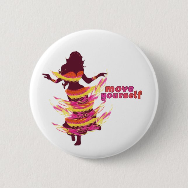 Dancer *Rayjii* 6 Cm Round Badge (Front)