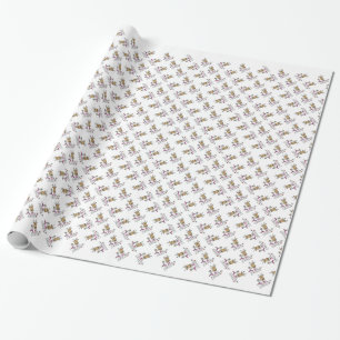 Dancer Reindeer and Gifts Wrapping Paper