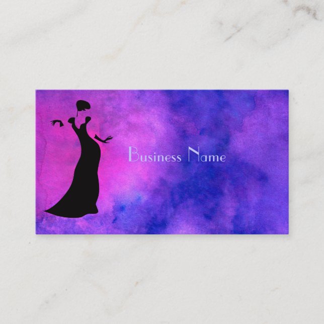 Dancer Silhouette Business Card (Front)