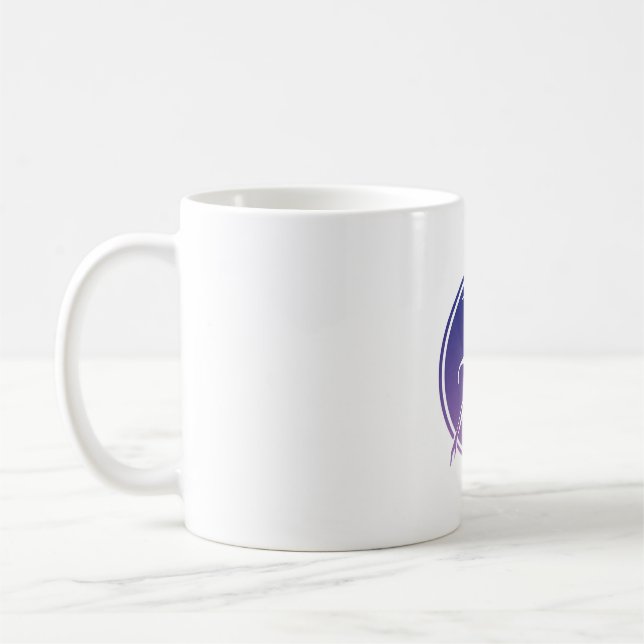 Dancer Silhouette Gradient Medallion Mug (Left)