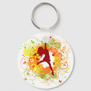 Dancer Silhouette Keychain