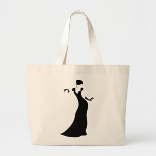 Dancer Silhouette Large Tote Bag