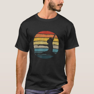 Dancer Silhouette On A Distressed Retro Sunset 2 T-Shirt