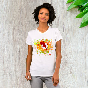 Dancer Silhouette Womens T-Shirt