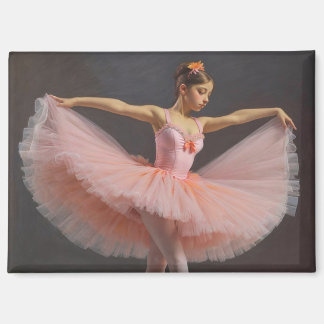 Dancer unfurling her tutu magnet