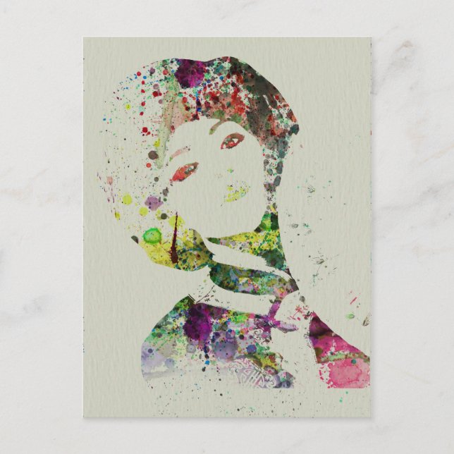 Dancer watercolor postcard (Front)