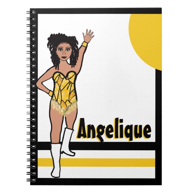 Dancer Yellow Fringe Notebook #2 (Front)