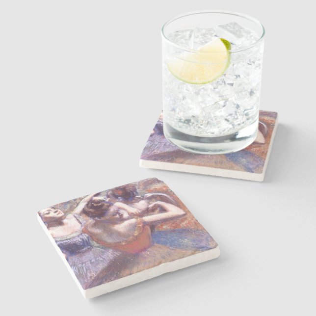 Dancers 1899 Edgar Degas  Stone Coaster (Side)