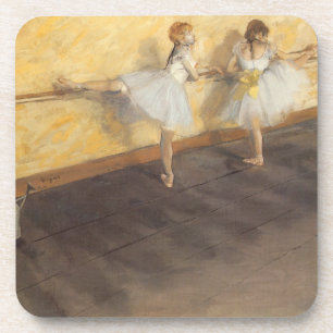 Dancers at the Bar by Edgar Degas, Vintage Ballet Coaster
