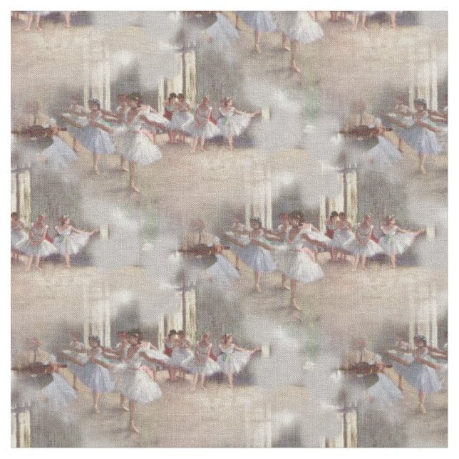 Dancers Ballet Rehearsal Art Fabric (Close Up)