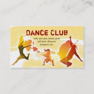 dancers business card