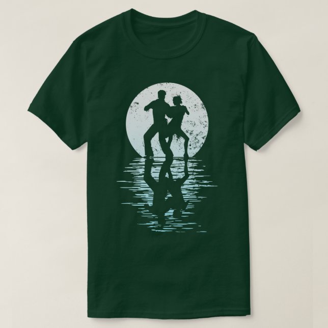 Dancers Dancing Couples Dancing Rumba Fox Salsa 4 T-Shirt (Design Front)