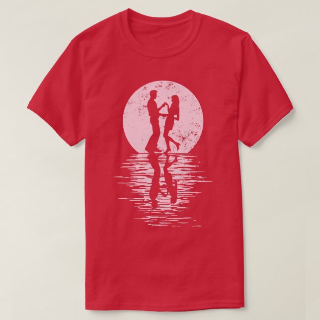 Dancers Dancing Couples Dancing Rumba Fox Salsa 7 T-Shirt (Design Front)