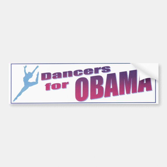 Dancers for Obama Bumper Sticker (Front)