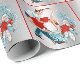 Dancers Happy Holidays Christmas Wrapping Paper