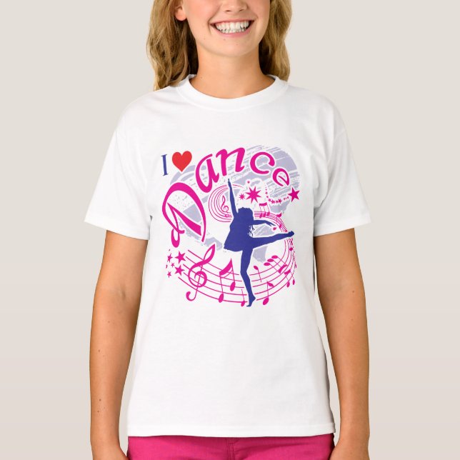 Dancer's, I Love Dance T-Shirt (Front)