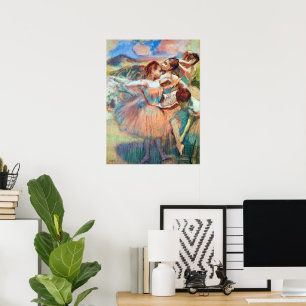 Dancers in a Landscape by Edgar Degas Poster