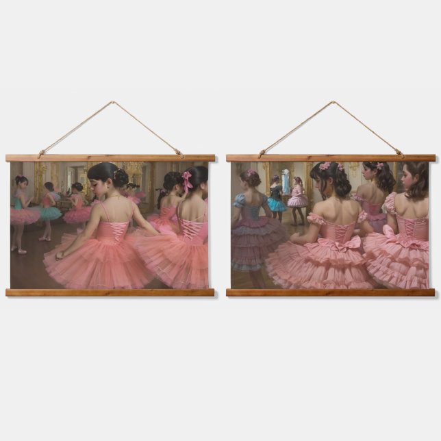Dancers in a large rococo-style room hanging tapestry (Double)