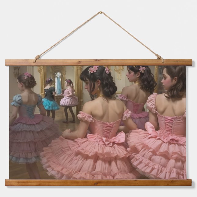 Dancers in a large rococo-style room hanging tapestry (Front)