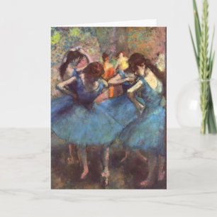 Dancers in Blue Card