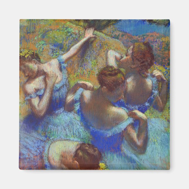 Dancers in Blue, Edgar Degas Magnet (Front)