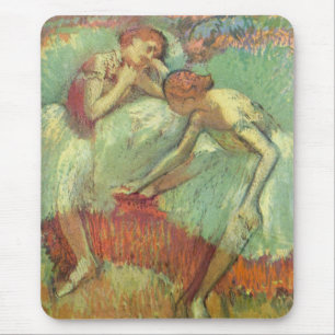 Dancers in Green by Edgar Degas, Vintage Ballet Mouse Pad