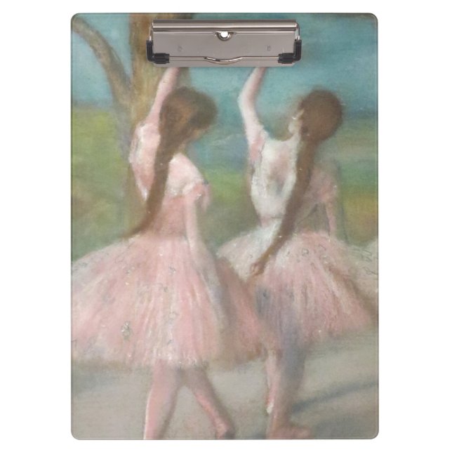 Dancers in Pink Edgar Degas Clipboard (Front)