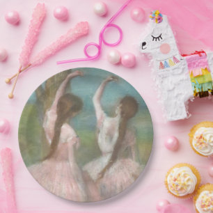 Dancers in Pink Edgar Degas Paper Plate