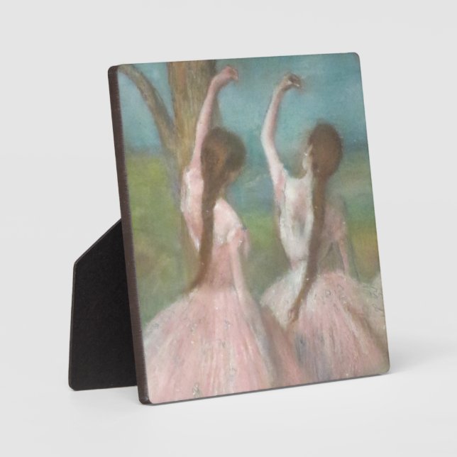 Dancers in Pink Edgar Degas Plaque (Front)