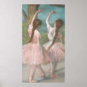 Dancers in Pink Edgar Degas Poster