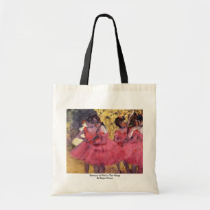 Dancers In Pink In The Wings By Edgar Degas Tote Bag