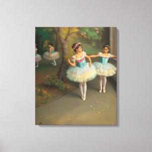 Dancers in the Romantic Style Canvas Print
