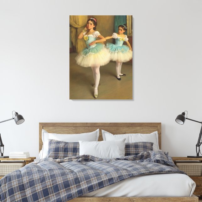 Dancers in the Romantic Style Canvas Print (Insitu(Bedroom))