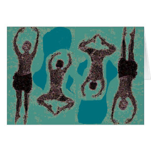 Dancers Jumping Graphic Pattern