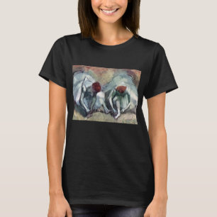 Dancers Lacing Their Shoes by Edgar Degas T-Shirt