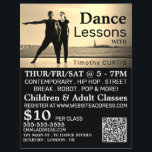 Dancers on Stage, Dance Lesson Advertising Flyer<br><div class="desc">Dancers on Stage,  Dance Lesson Advertising Flyers By The Business Card Store.</div>
