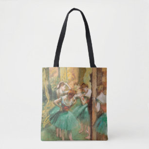 Dancers, Pink and Green by Edgar Degas Tote Bag