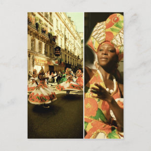 dancers postcard