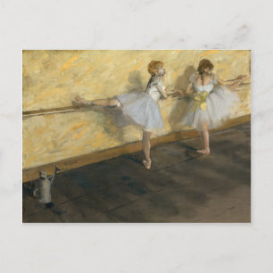 Dancers Practicing at the Bar, Edgar Degas Postcard