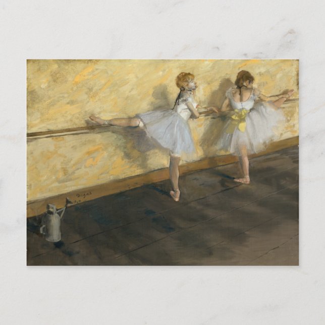 Dancers Practicing at the Bar, Edgar Degas Postcard (Front)
