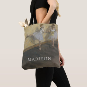 Dancers Practising at the Barre Tote Bag