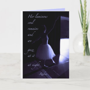 Dancer's Preparation Card Blue