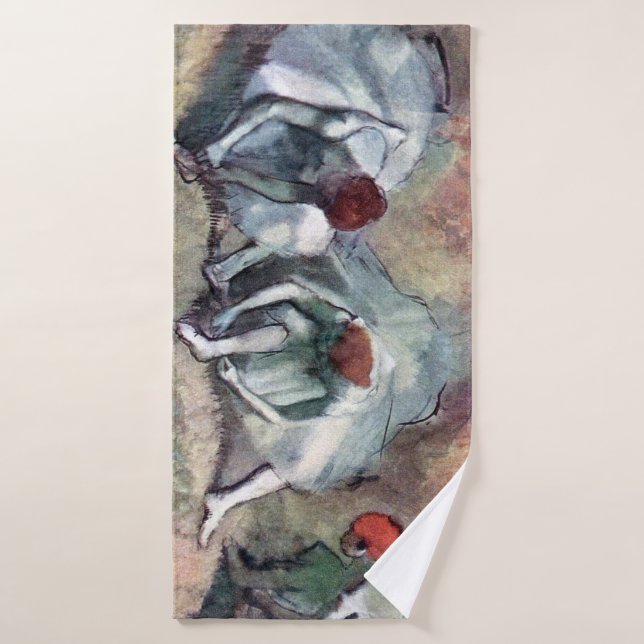 Dancers Tying Their Shoes, Edgar Degas Bath Towel (Bath Towel)