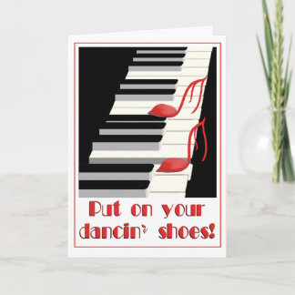 DANCIN' SHOES Card Invitation