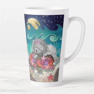 DANCIN' WITH THE STARZ Blue Chow   Latte Mug