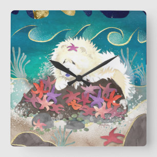 DANCIN WITH THE STARZ Cream Chow -Wall clock