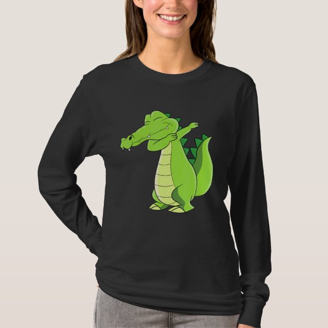 Dancing Alligator  Dabbing Alligator T-Shirt (Front)