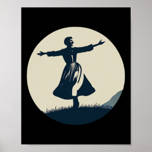Dancing Alpine Maria Sound Of Music Family Musical Poster