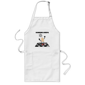 Dancing Arepa Funny Bilingual Venezuelan Arepa  Long Apron